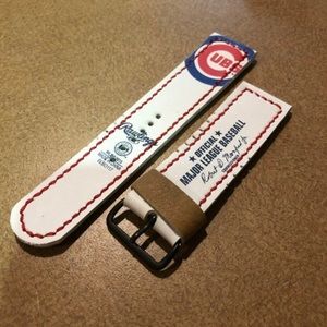 Leather MLB Chicago Cubs Apple Watch Band NEW